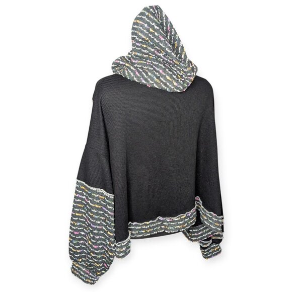 POL Oversize Chunky Cable Knit Hooded Long Sleeve Sweater Size Medium - Picture 8 of 16